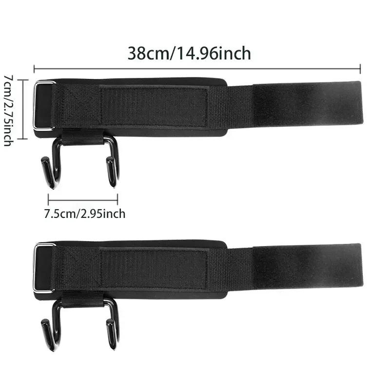 Description Picture 3 of item1 Pc Power Hook Grip Hook Horizontal Bar Pull-up Power Assisted Lifting Hook Hard Pull Power Belt Horizontal Bar Lifting