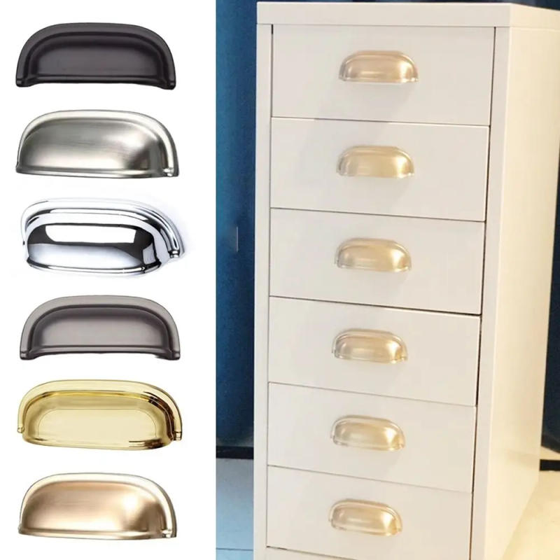 Description Picture 2 of itemNew Zinc Alloy Shell Cabinet Handle Shell Style Furniture Furniture Knobs Hardware Multifunctional Drawer Pull Handles Cabinet