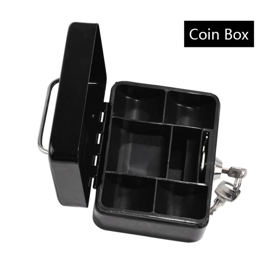 Description Picture 3 of itemProtable Key Safe Box Lockbox Locker Mini Steel Piggy Bank Safety Box Storage Hidden Money Coin Cash Jewellery Box With Drawer
