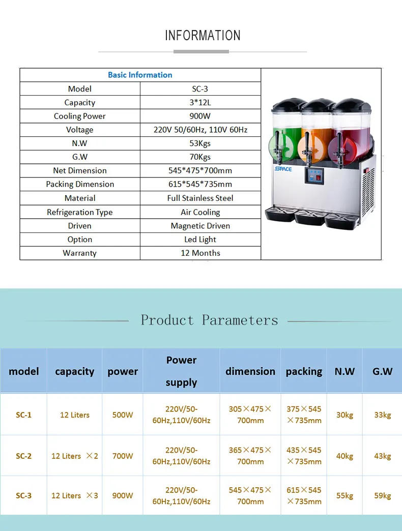 Description Picture 4 of item45L Commercial Frozen Drink Slush Slushy Making Machine Smoothie Ice Maker
