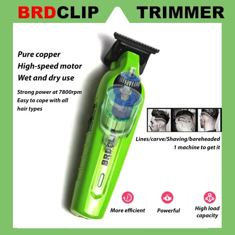 Description Picture 4 of itemProfessional Electric Trimmer BRDCLIP FA1T Men's Carving Oil Head Gradient Hair Salon Barber Shop Hair Clipper 7800RPM DLC Blade