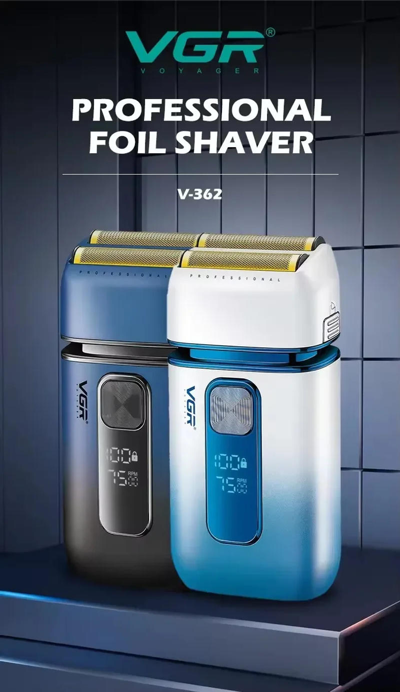 Description Picture 2 of itemVGR Hair Trimmer Professional Shaver Rechargeable Beard Trimmer Waterproof Beard Shaver Electric Shaving Machine for Men V-362