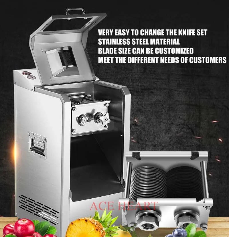 Description Picture 4 of itemAutomatic Electric Sliced Meat Cutter Multifonctional Meat Slicer Electric Rapid Cutting Diced Sliced Meat Cutting Machine