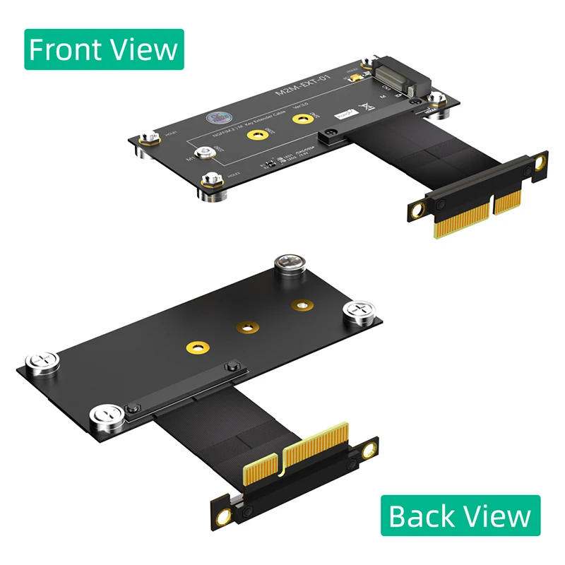 Description Picture 4 of item10cm M.2 NVME Key M to PCI Express X4 Extension Cable Expansion Board with Magnetic Pad Supports 2230 2242 2260 2280 M2 NVME SSD