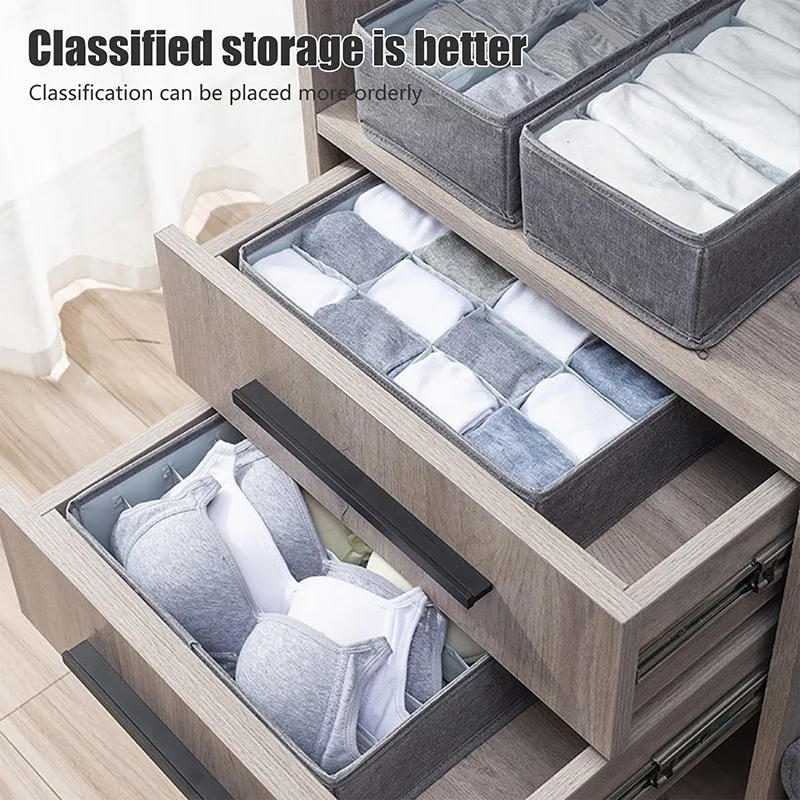 Description Picture 4 of itemFashion Underwear Bra Storage Box Underwear Organizer Box Panty Socks Compartment Storage Box Drawer Storage Box Home Storage