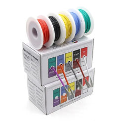 AWG 16 Heat Resistant Flexible Silicone Wire Stranded Electrical Tinned Copper Cable Automotive DIY 5 Colors 5 Rolls Mix Kit