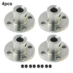 Screws Flange Coupling Motor Guide Motor Plug Shaft Coupling 22x22x12mm 4pcs 6mm Inner Diameter Flange Couplings