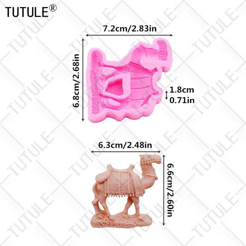 Description Picture 3 of item3D camel resin Clay item of jewelry Drip Silicone molds ninny Accessories keychain Mold camel Chocolate fondant Cake Mould