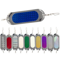 Reflective Fishing Trolling Flasher Durable Glow Flasher Fly Trolling Lure Rust-Resistant Enhanced Visibility