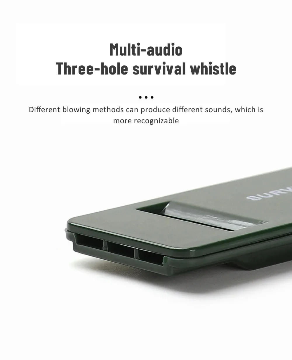 Description Picture 4 of item3-Frequency Whistle High Decibel Survival Whistle Portable Keychain Camping Hiking Emergency Survival Whistle Outdoor Tools