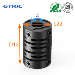 GTRIC Plastic Coupler D13L22 Synchronous Transmission Wheel Universal Joint Elastic Aluminum Alloy Coupling Nylon Specific PU