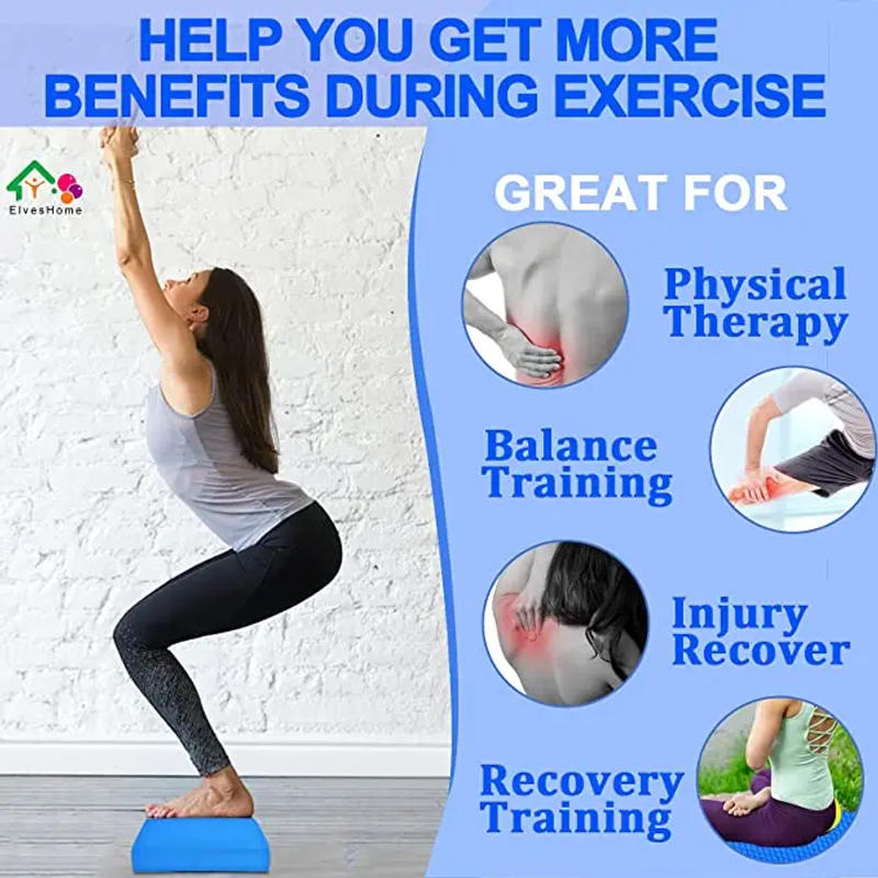 Description Picture 6 of itemSoft Balance Pad TPE Yoga Mat Foam Exercise Pad Thick Balance Cushion Fitness Yoga Pilates Balance Board for Physical Therapy