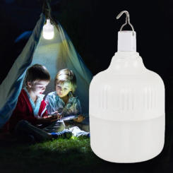 Portable Outdoor Camping Lights USB Rechargeable Lamp LED Emergency Bulb High Power Tents Lantern Night Lights Bulb for Garden