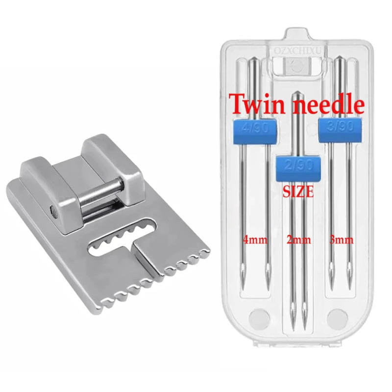 Description Picture 2 of itemHousehold Sewing Machine Double Needle Chopsticks Le Duck Double Needle 2/3/4MM Multi Model Double Needle Set