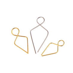 100Pcs/lot Metal Hooks Steel Beads Connectors Chandelier Crystal Pins Lighting Crystal Accessories