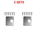 1/2/4/8PCS Hinge Repair Plate Resistant Stainless Steel Furniture Mounted Plate Cabinet Door Hinges Repair Mount Tool