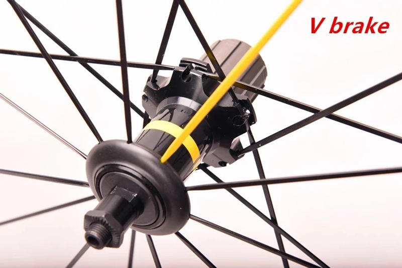 Description Picture 3 of item700C Frame Height 30/40/50MM Brand New Road Wheel Pack V/C disc brake Lap Brake Straight Pull Bike Wheel Set Cosmic Elite