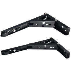 2pcs Heavy Duty Stainless Steel Collapsible Shelf Bracket Folding Shelf Brackets For Table Work Space Saving DIY Bracket