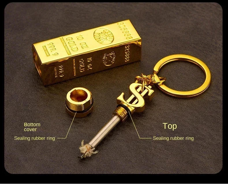 Description Picture 6 of item10000 Matches Key Chain Kerosene Torch Lighter Multi-function Portable Waterproof Cigarette Smoking Accessories Gadgets For Men