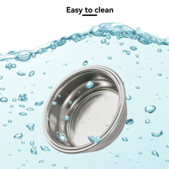 B59B-Double Wall Stainless Steel 58Mm Dual Wall Filter Basket Coffee Machine Portable Strainer Basket Reusable Coffee Filters