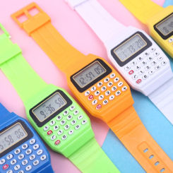 New Fad Children Silicone Date Multi-Purpose Kids Electronic Calculator Wrist Watch Au13 19 Droship