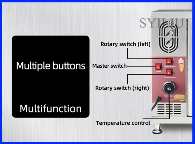 Description Picture 5 of itemStainless Steel Hungarian Chimney Cake Oven Kurtos Kalacs Waffle Maker Machine Donut Ice Cream Chimney Cakes Snack Equipment