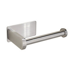 Hanging Toilet Paper Holder Bathroom Towel Rack Stand Stainless Steel Kitchen Paper Holder Self-Adhesive Practical Roll Holder