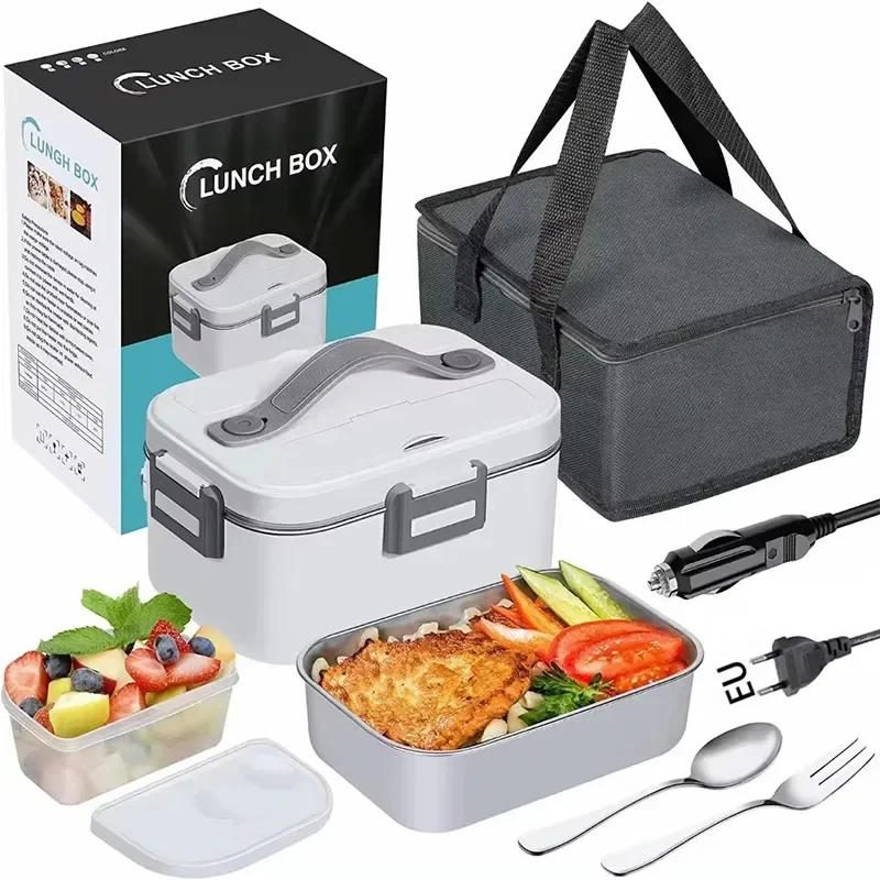 Description Picture 2 of item1.8L Food Heater 3 in1 Portable Leakproof Heated Lunch Box 75W  Electric Lunch Box for Car Truck Office with Insulated Carry Bag