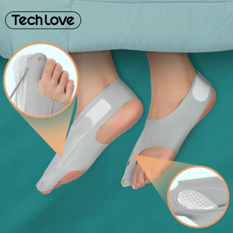 Description Picture 6 of itemTech Love Hallux Valgus Corrector Toe Straightener Adjustable Orthopedic Socks Relief Bunion Pain Feet Protector Foot Care Tools