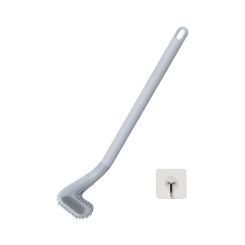 Durable Silicone Long Handle Household Bathroom Soft No Dead Angle Flexible Quick Drying Golf Toilet Brush Wall Hanging Non Slip