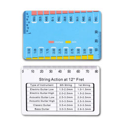 Accurately Guitar String Action Gauge String Height Ruler Height Light Weight Small Size String Saddle High Quality