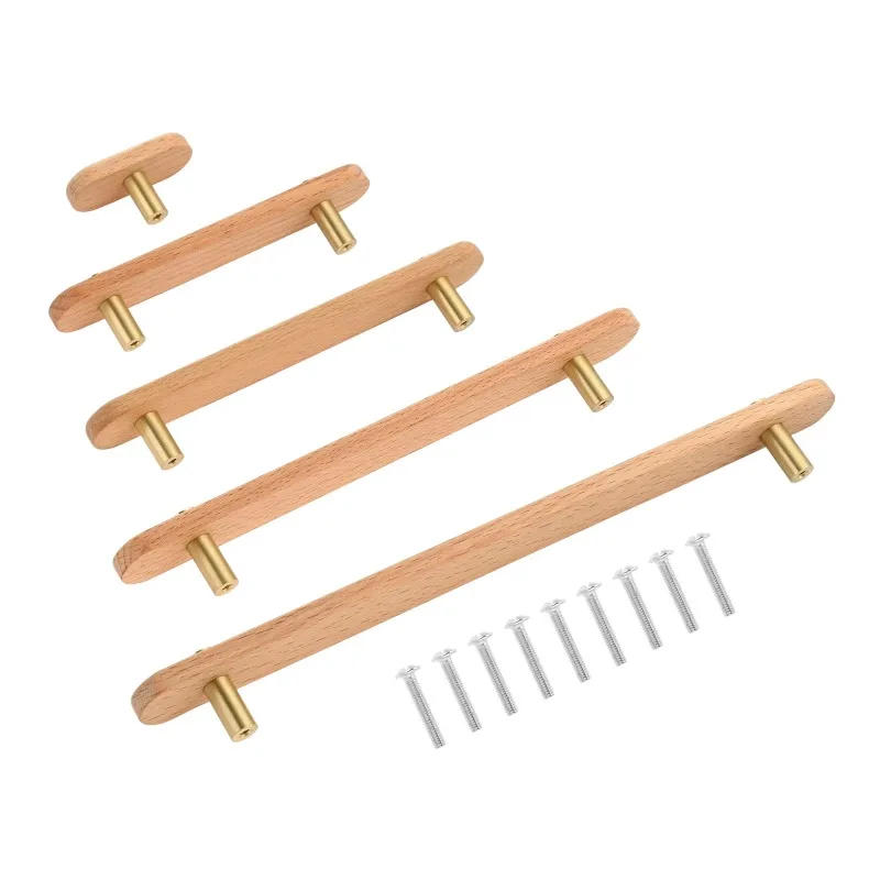 Description Picture 6 of item1pc Bridge Shaped Wood Knobs With Screws Unique Drawer Cabinet Door Pulls Closet Handle Furniture For Decoration Hardware