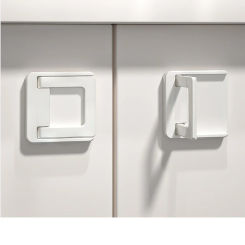 Lock&Handle 2-in-1 Baby Safety Stopper Falling Window Limiter Kids Safe Self-adhesive Sliding Door Cabinet Pull Drawer No-Punch
