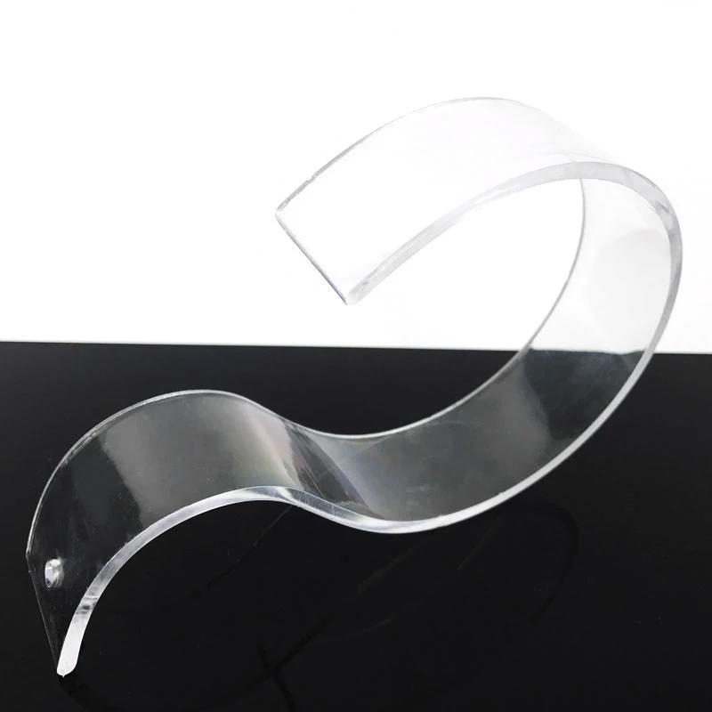 Description Picture 2 of itemFashion Boutiques display props Belt display racks Acrylic girdle Display Stand holder desktop Leather belt/waistband stand