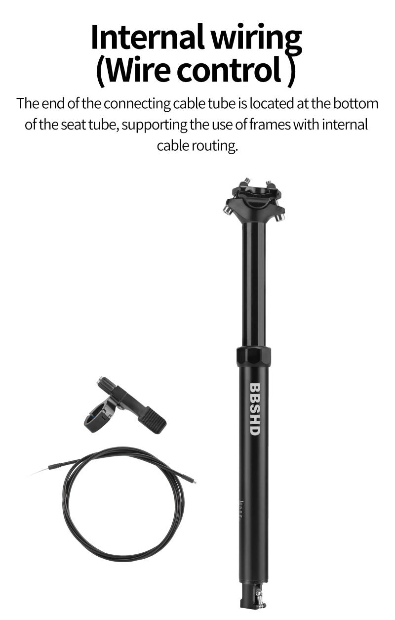Description Picture 5 of itemBBSHD Bike Dropper Seat Post 30.9/31.6/27.2x425mm Internal Routing Cable Remote Wire Control Lift Seat Tube Mtb Seatpost