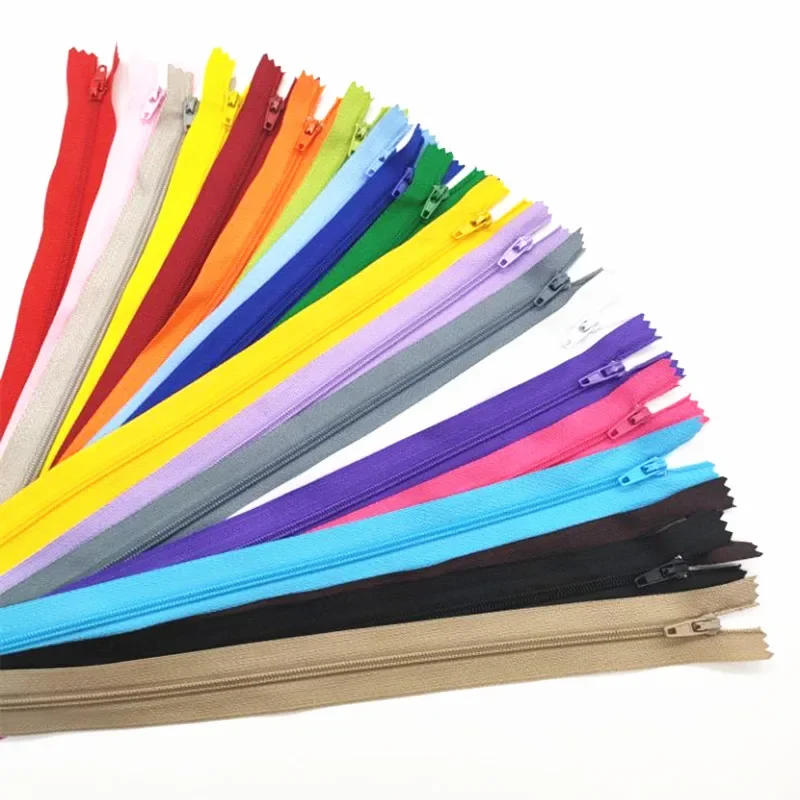 Description Picture 2 of item10Pcs  3# 7.5Cm-60Cm (3-24 Inches) Closed Nylon Coil Zipper  Suitable For Clothes 20 Colors
