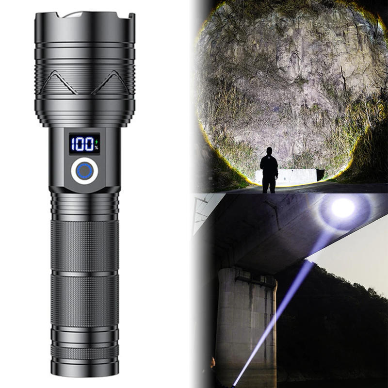 Description Picture 6 of item20W LED Strong Light Flashlight 1000LM USB Rechargeable Outdoor Zoom Torch Powerful Handheld Flash Light for Camping Emergencies