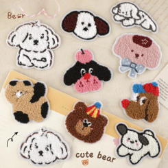 New Cute Adhesive Patch Cartoon Towel Embroidery Animal Clothing Accessories Embroidery Patch DIY Decoration Repair Accessories