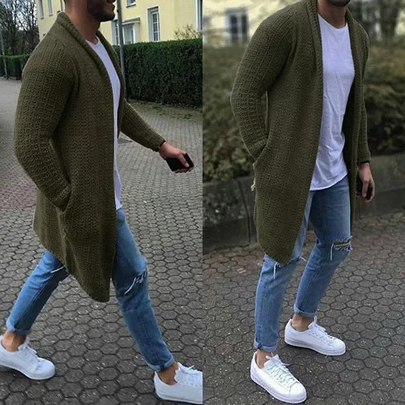 Description Picture 6 of itemSweater Men Fashion Sweater Long Sleeve Cardigan Knit for Men