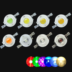 50pcs Real Full Watt 3V LED 1W 3W 30/45mil High Power Chip Beads Cold Warm White Red Blue Green Yellow For Blubs Grow DownLight