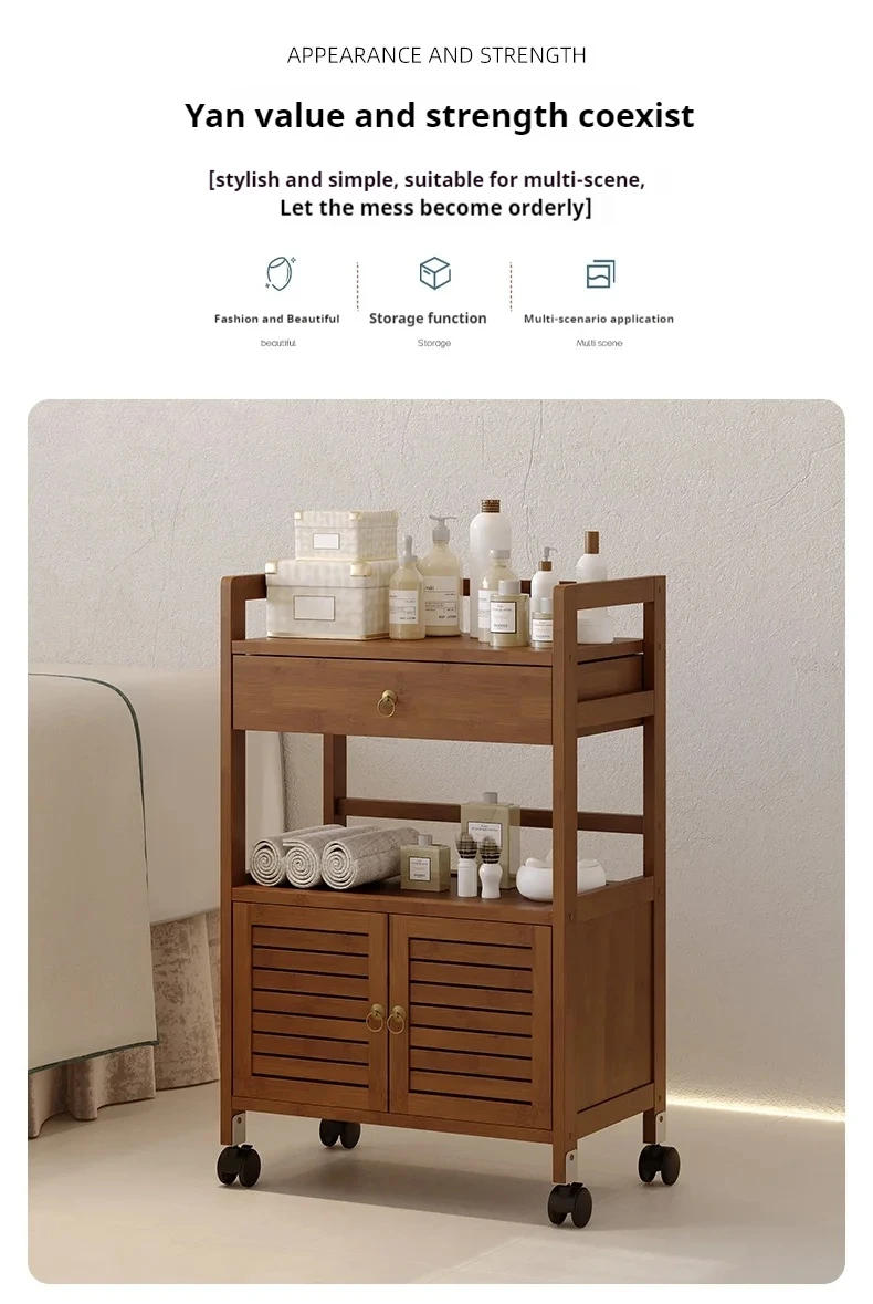 Description Picture 4 of itemCosmetic Beauty Cart Salon Trolley Tool Rolling Tattoo Lash Tea Salon Trolley Spa Make Up Chariot Coiffure Salon Furniture WKST