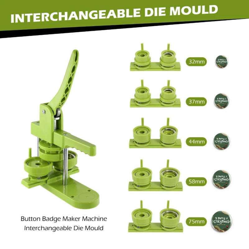 Description Picture 6 of item25/32/37/44/58mm Button Maker Machine Mold Materials for Pin Badge Press Maker Machine DIY Badge Making Button Parts Supplies