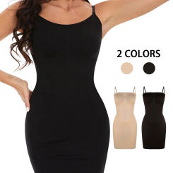 Women Basic Bodysuits Seamless One-piece Tight Dress Body Sexy Shapewear Abdomen Corset Tummy Control Slips Full Shaper