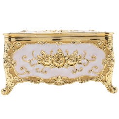 Acrylic Tissue Box Universal Paper Rack Office Table Accessories Home Office KTV Hotel Car Case Holder Gold