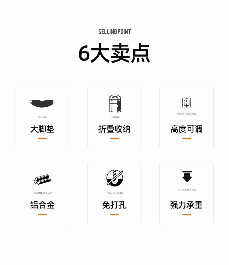 Description Picture 4 of itemDrilling-free Folding Handrail Support Disabled Elderly Pregnant Women Toilet Safety Rails Anti-skid Bathroom Safety Accessories