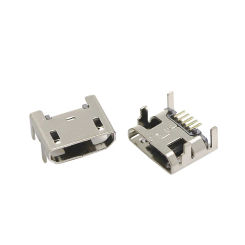 10pcs Micro USB connector 5pin seat Jack Micro usb Four legs 5P Inserting plate seat Mini usb connector
