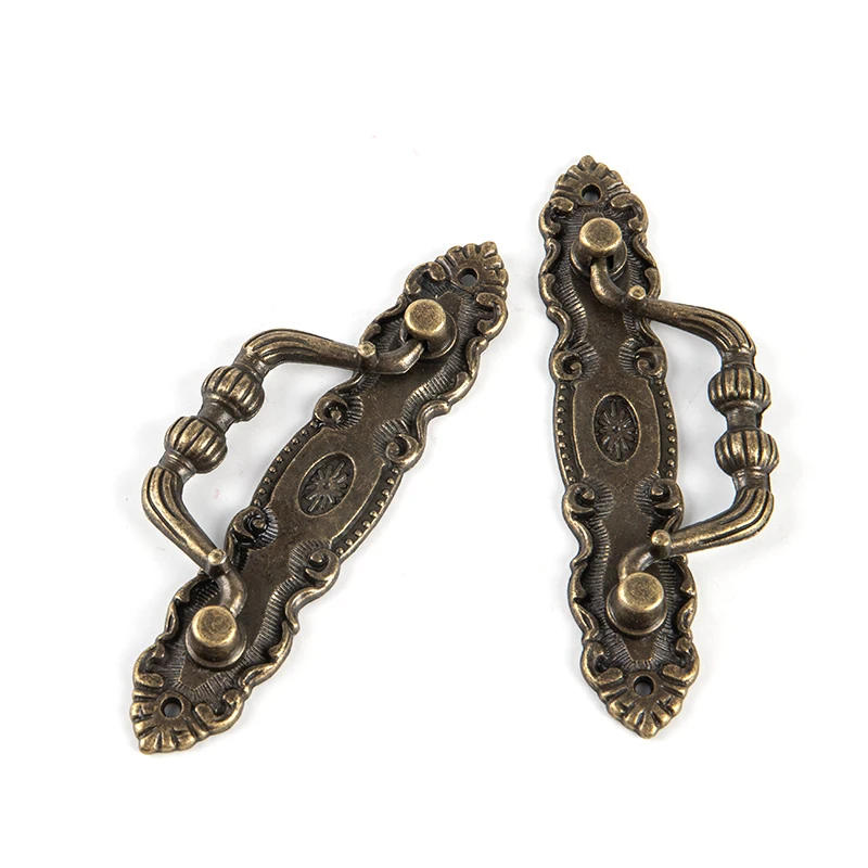 Description Picture 5 of itemAntique Pull Handles for Drawer Cabinet Door Wooden Chest Box Bin Metal Drawer