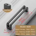 Simple Style Modern Black Handles Wardrobe Door Drawer Cupboard Handle Furniture Knobs and Pulls Cabinet Hardware