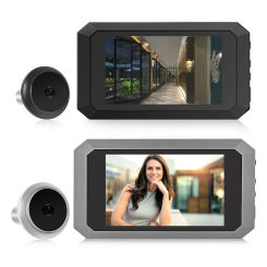Safety Door Viewer Digital Magic Eye Electronic Viewfinder Night Vision Photo Recording Video Digital Door Viewer 1080P Camera