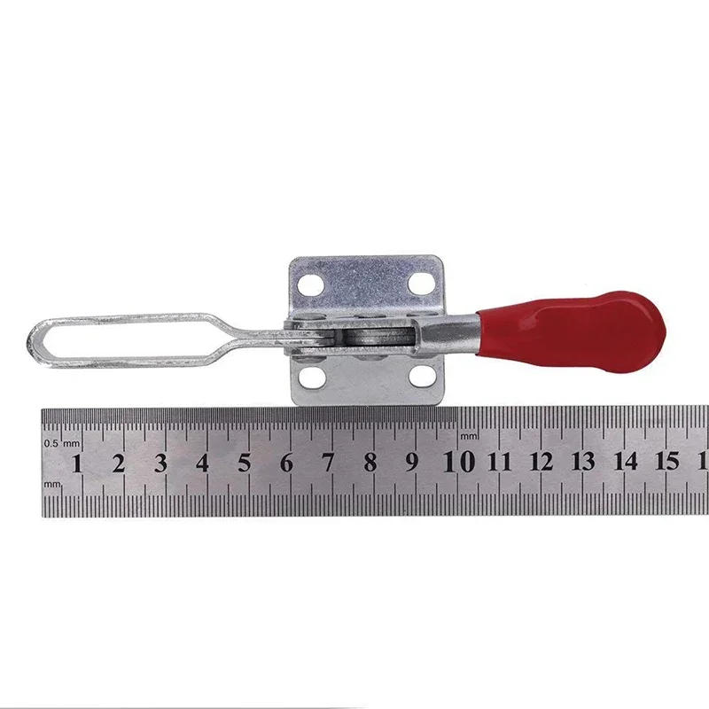 Description Picture 6 of item4 PCS GH-201B Red Toggle Clamp Horizontal Clamp 100kg Quick Release Locking Lever Fastener Hand Heavy Duty Tool